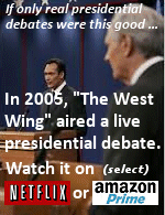 In 2005, the popular television show ''The West Wing'' aired a live debate between presidential candidates played by Jimmy Smits and Alan Alda. If only real debates were this good. Watch it on Netflix or Prime.
